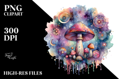 Magical Celestial Mushroom Tarot PNG Product Image 2