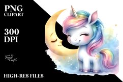 Vibrant Unicorn Clipart Product Image 3