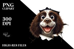 Enthusiastic Watercolor English Springer Spaniel | Product Image 3