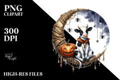 Cow Dressed for Halloween, Transparent PNG Product Image 2