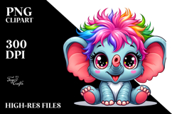 Crazy Baby Elephant, PNG Product Image 2