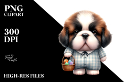 Expressive Saint Bernard, Transparent PNG Product Image 2