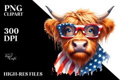 Confused Highland Cow Portrait | Sublimation | Clipart Product Image 3