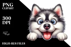 Enthusiastic Watercolor Siberian Husky | Sublimation | Product Image 3