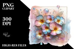Shiny Primrose Watercolor PNG Product Image 2