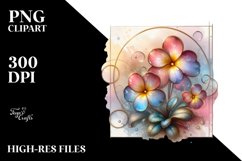 Shiny Primrose Watercolor PNG Product Image 2