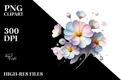 Shiny Primrose Watercolor PNG Product Image 2