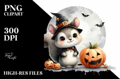Cute Baby Squirrel on Star, Transparent PNG Product Image 1