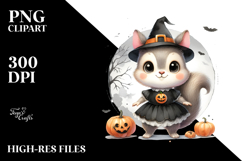 Cute Baby Squirrel on Star, Transparent PNG Product Image 2