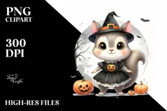 Cute Baby Squirrel on Star, Transparent PNG Product Image 3
