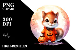 Cute Baby Squirrel on Star, Transparent PNG Product Image 2