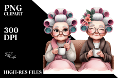 Old Lady Character Couch Hair Curlers Product Image 2