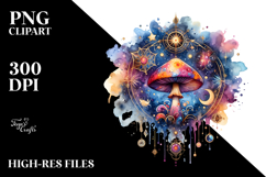 Magical Celestial Mushroom, PNG Product Image 2
