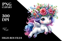 Cute Unicorn Sitting with Cool Haircut and Expressive Face, Product Image 2