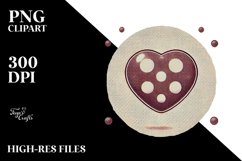 Retro Heart PNG Product Image 2