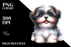Happy Baby Shih Tzu PNG Product Image 2
