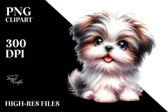 Happy Baby Shih Tzu PNG Product Image 2