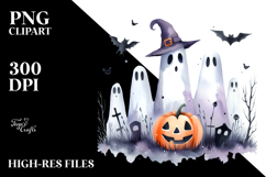 Halloween Simplistic Ghost PNG Product Image 2