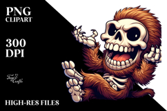 Cartoony Animal Skull with Silly Smirk PNG Product Image 2
