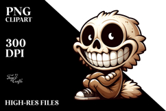 Cartoony Animal Skull with Silly Smirk PNG Product Image 2