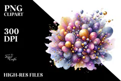 Colorful Shiny Lilac PNG Product Image 2