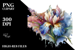 Abstract Stained Iris PNG Product Image 2