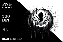 Spider Halloween Clipart PNG Product Image 2
