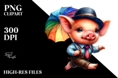 Expressive Baby Pig, Transparent PNG Product Image 2