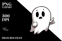 Funny Ghost Digital Painting PNG Product Image 2