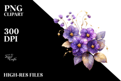 Violet Watercolor Splash PNG Product Image 2