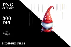 Cute Christmas Gnomes, High-Res PNG Product Image 1
