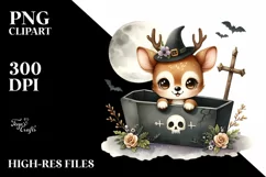 Cute Baby Deer for Halloween PNG Product Image 3