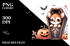 Cute Baby Deer Popping from Coffin Product Image 2