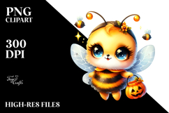 Cute Baby Bee for Halloween, Transparent PNG Product Image 2