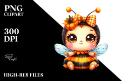 Cute Baby Bee, Transparent PNG Product Image 2