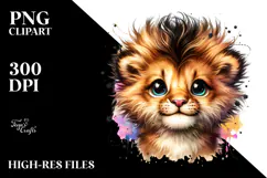 Punk Lion with High Details PNG Product Image 2