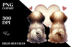 Digital Painting of Shih Tzu Holding Heart Product Image 2