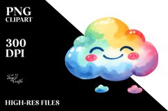 Colorful Smiling Cloud Design Product Image 2