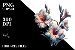 Abstract Gladiolus PNG Product Image 2