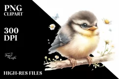 a cute baby bird, High-Res PNG Product Image 1