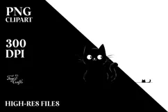 Funny Black Cat, Digital Painting Product Image 2