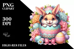 Watercolor Colorful Easter Clipart |T-shirt, Mug, Tumbler Product Image 3