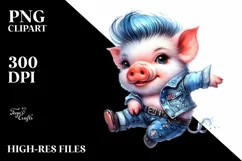 Expressive Baby Pig, Transparent PNG Product Image 3
