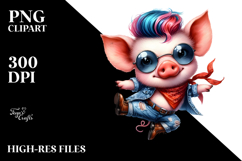 Expressive Baby Pig, Transparent PNG Product Image 2