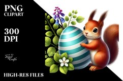 Adorable Baby Squirrel with Easter Egg Product Image 2