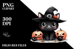 Funny Black Cat, Transparent PNG Product Image 2