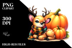 Simple Watercolor Vibrant Baby Elk Product Image 1