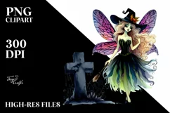 Vibrant Fairy for Halloween | Clipart Product Image 3
