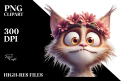 Goofy Mouse with Flower Crown PNG Product Image 2