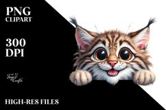 Crazy Watercolor Lynx Clipart Product Image 3